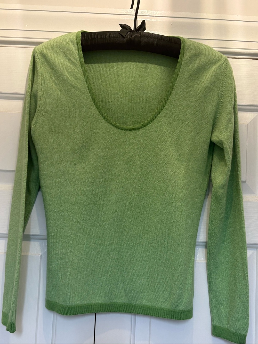 Classic Mixed Knit Sweater, Apple Green, Tricobel, early 2000s
